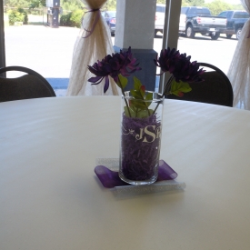 center piece in Sandbar Room